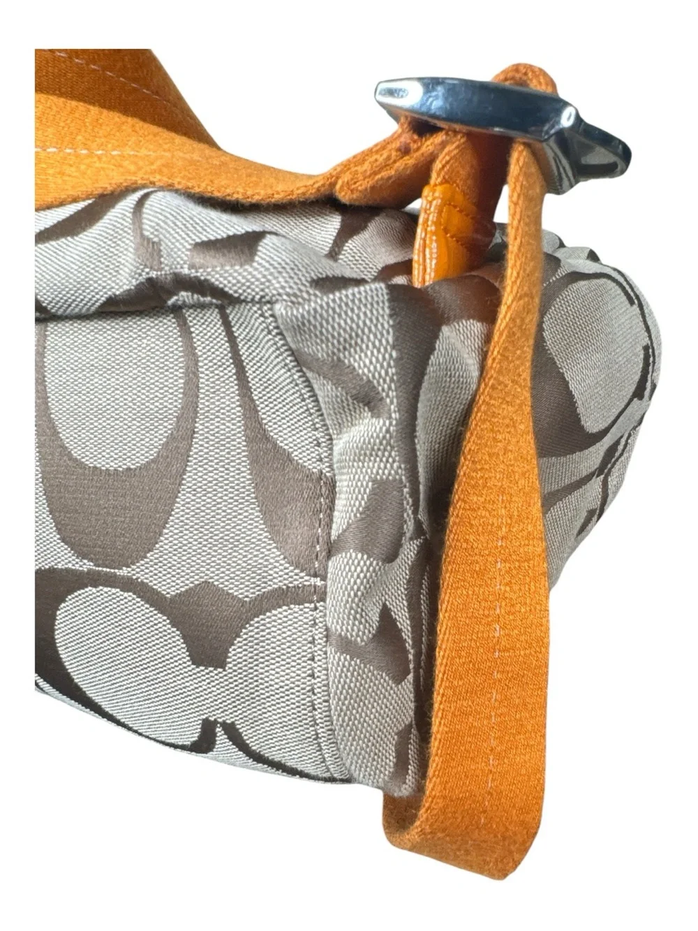 COACH Signature Stripe Canvas Backpack